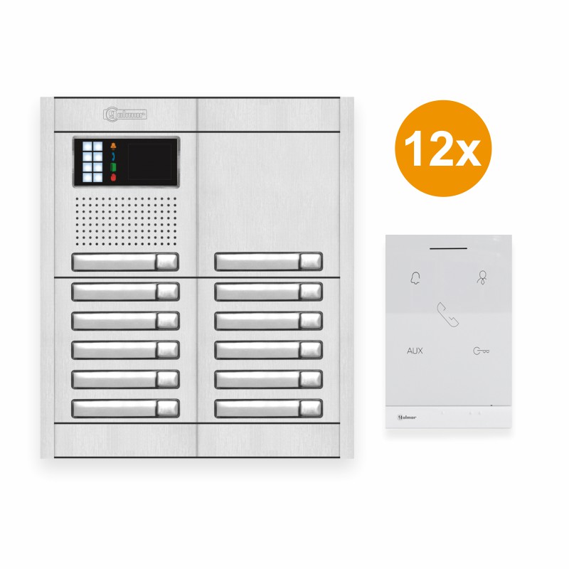 SET12-NEXA-AL-INTERCOM – Audio set G2+ pre 12 bytov, NEXA AL – interkom